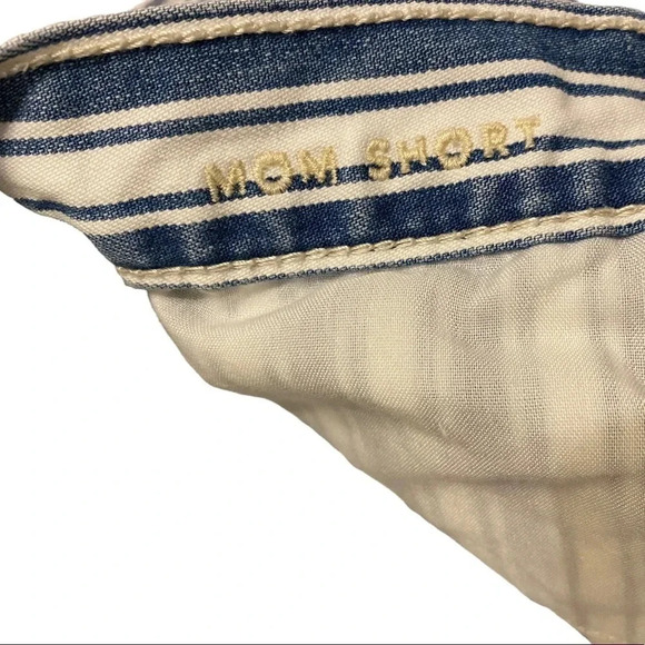 American Eagle Mom Striped Jean Shorts - Picture 6 of 9